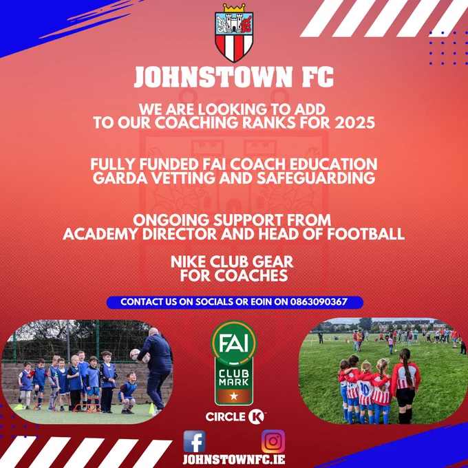 Johnstown FC looking for coaches 