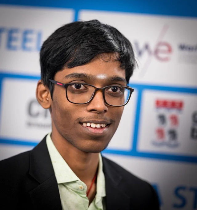 Photo of Praggnanandhaa (Photo credits: Lennart Ootes / Tata Steel Chess)