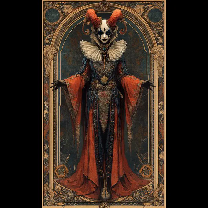 Mystical fantasy tarot cards