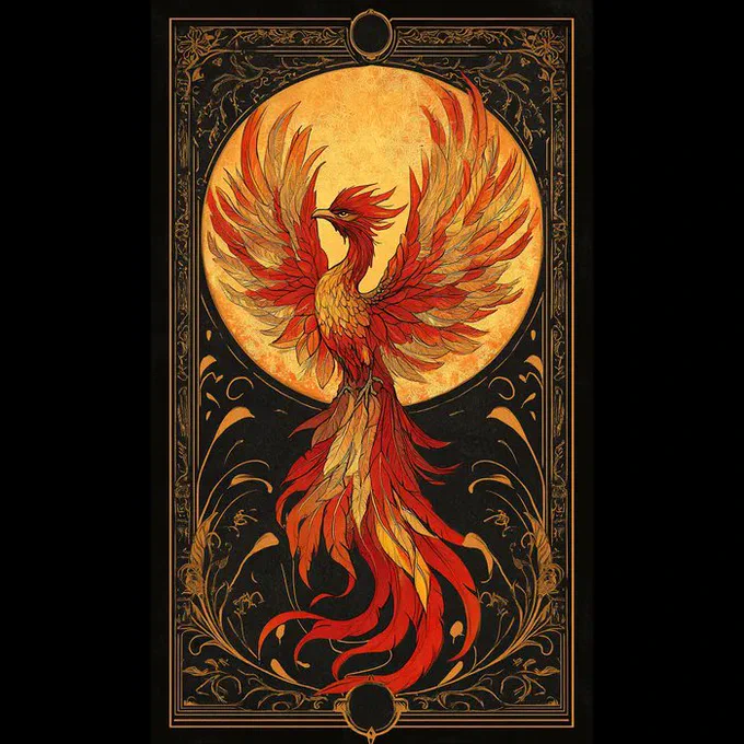 Mystical fantasy tarot cards
