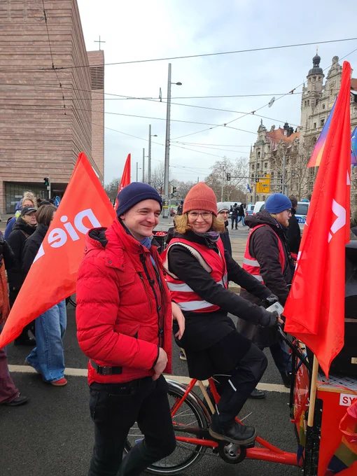 Nina und Marko auf der CSD Demo.