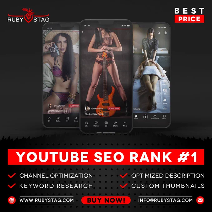 YouTube SEO Service to Rank Your Videos #1 on YouTube - Ruby Stag Digital Marketing Agency in Turkiye Istanbul