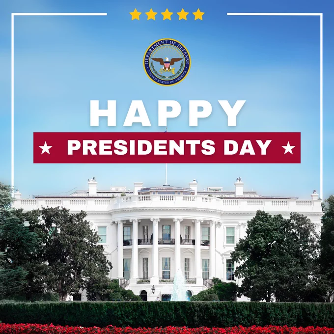 Presidents Day graphic. 