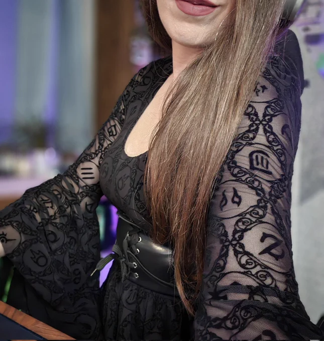 Showing off the FFXIV x BLACKMILK Jobs Icon Maxi Dress