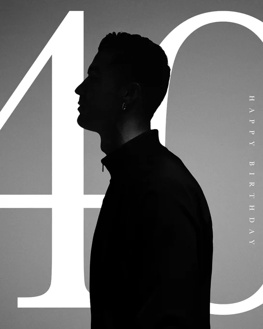 Graphic with a silhouette of Cristiano Ronaldo and the number 40 behind him.
