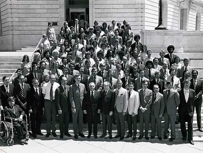 Group photo of the impeachment inquiry staff