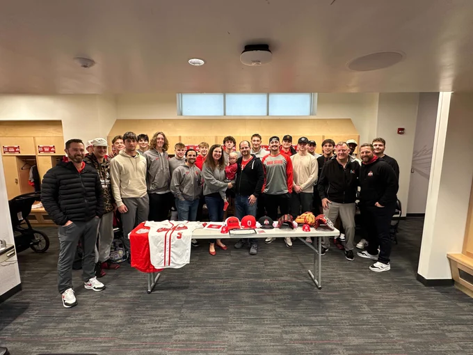 Ohio State baseball team and Schreiner family