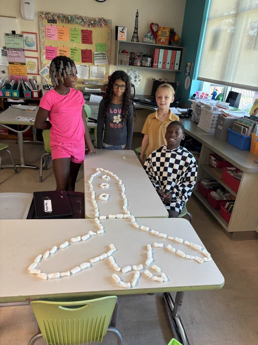 Space Rocket using packing peanuts. Reusing, reducing, recycling!