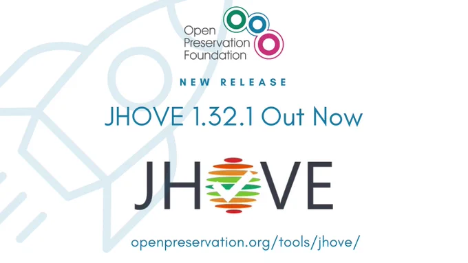 JHOVE 1.32.1 release
OPF
Tool download
New release
JHOVE