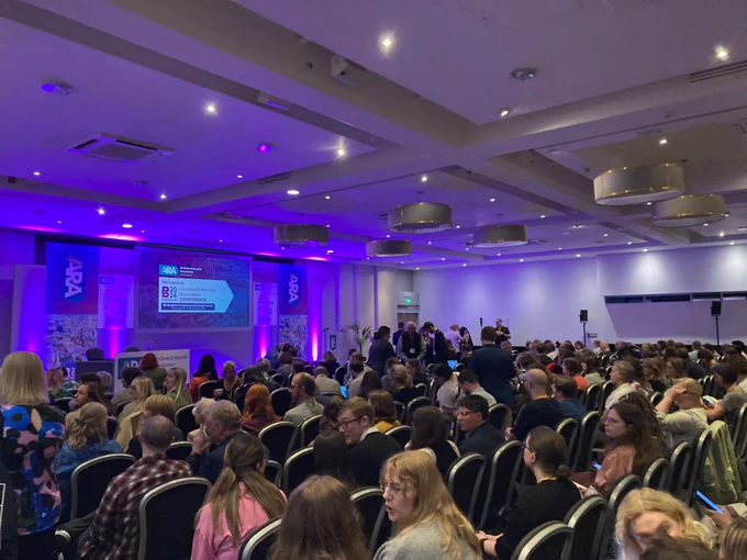 Colour photograph of audience at ARA Conference 2024