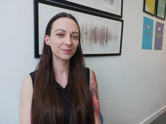 Image is of See Me volunteer Lisa