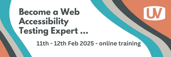 Become a Web Accessibility Testing Expert 11 and 12 February 2025 Online Training