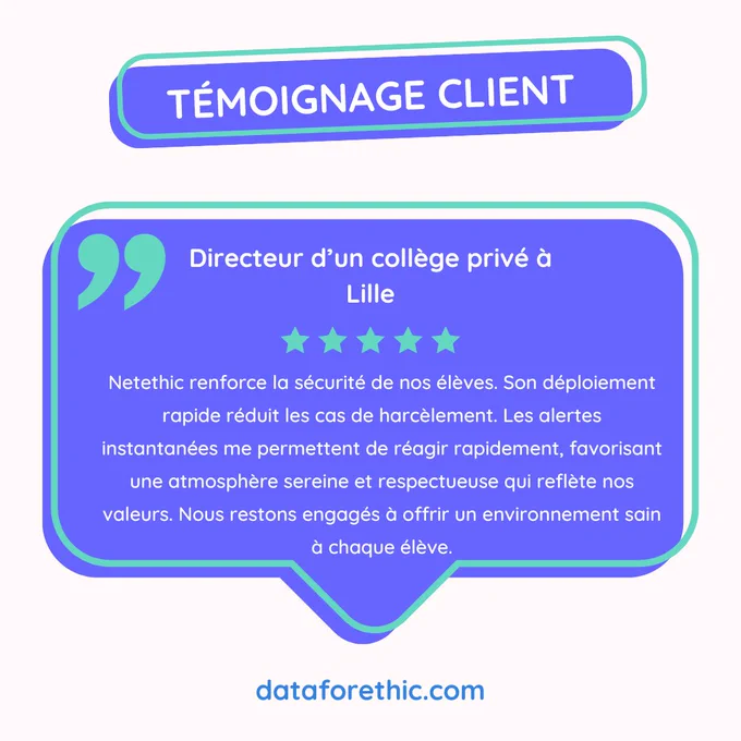 Témoignage client de netethic 
