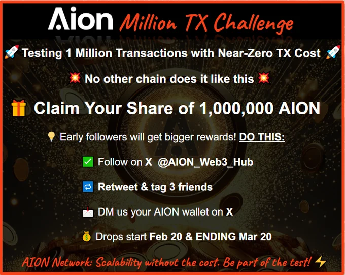 AION 1,000,000 Crypto Airdrop