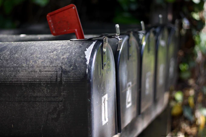 Photo of U.S. mailboxes 