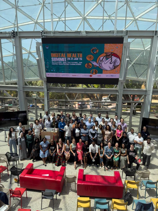 Group photo of the Digital Health Summit attendees at the University of Cape Town in South Africa.