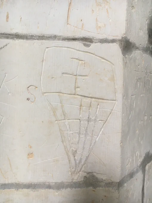 Graffiti at St. John's, Duxford (c) Graham White