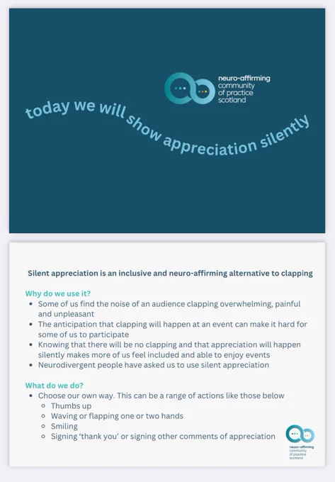 This is a screen shot of the today we will use silent appreciation postcard