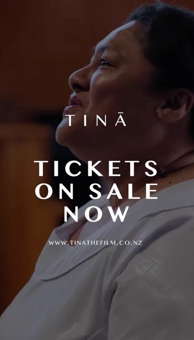 Picture of Anapela Polata'ivao in a white shirt, Tinā Tickets on Sale Now - www.tinathefilm.co.nz