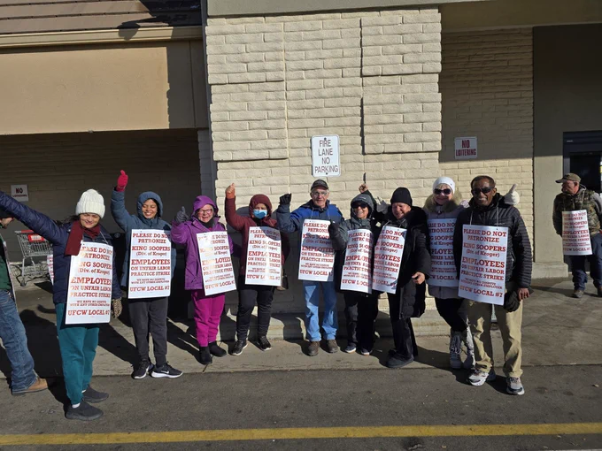 King Soopers UFCW Local 7 Union members on strike! Store #100