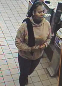A CCTV still of Talailah when she was reported missing previously