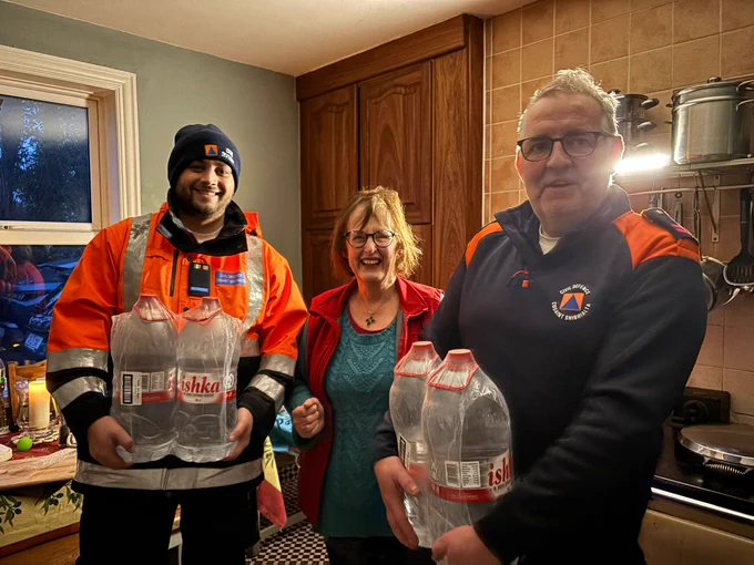 Civil Defence volunteers helping in their community