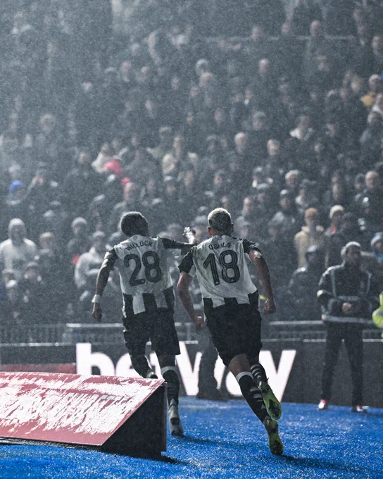 Willock and Osula celebrate