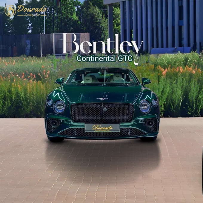 Bentley Continental GTC In Viridian Green Exterior for Sale in Dubai 