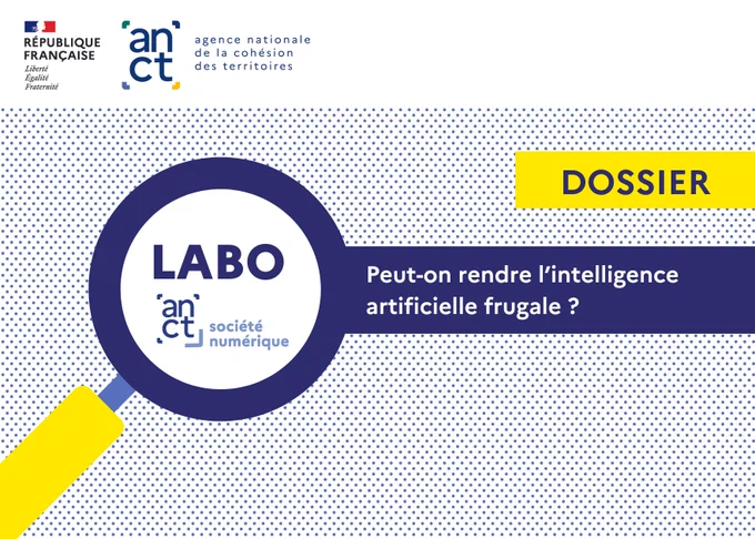 Peut-on rendre l'intelligence artificielle « frugale » ? 
Réponse dans notre premier dossier #LaboSoNum : https://labo.societenumerique.gouv.fr/fr/articles/dossier-pourquoi-et-comment-rendre-lintelligence-artificielle-frugale/