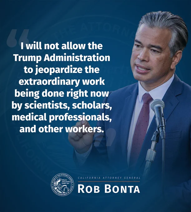I will not allow the Trump Administration to jeopardize the extraordinary work being done right now by scientists, scholars, medical professionals, and other workers