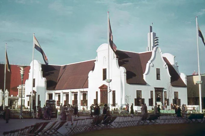 Africa House, Union of South Africa Pavilion, at the Empire Exhibition of 1938 in Bellahouston Park.