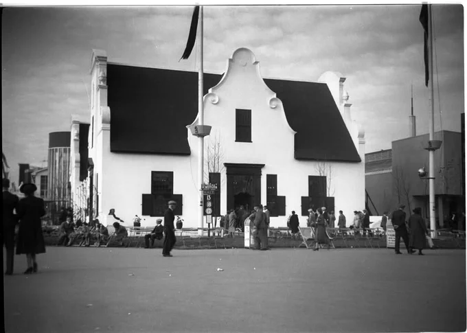 Africa House was designed by James Miller for the 1938 Empire Exhibition in Glasgow. It was originally a temporary structure built to house an exhibit of South African goods.