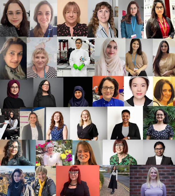 Women in STEM collage