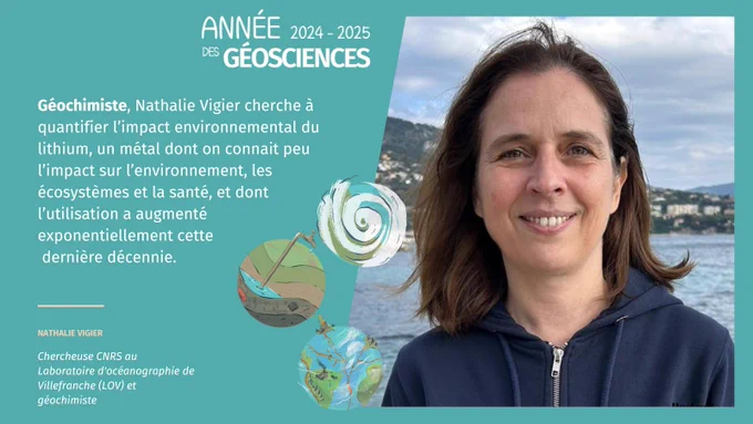 Géochimiste, Nathalie Vigier cherche à quantifier l’impact environnemental du lithium, un métal dont on connait peu l’impact sur l’environnement, les écosystèmes et la santé, et dont l’utilisation a augmenté exponentiellement cette
 dernière décennie.
