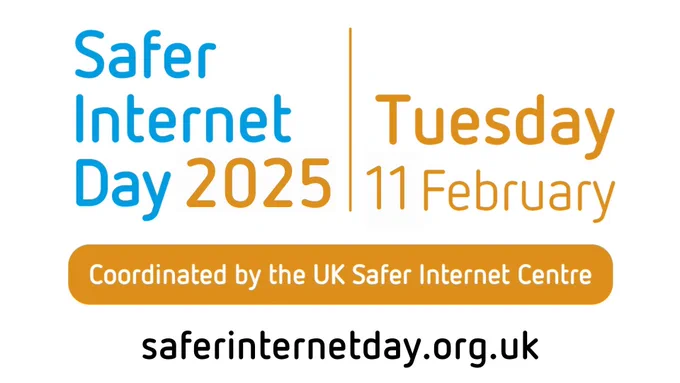 Logo for Safer Internet Day with their website saferinternetday.org.uk