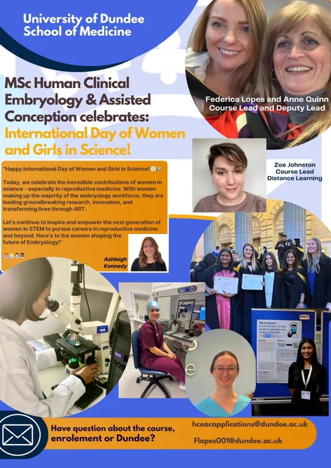 International Women and girls in science day poster 