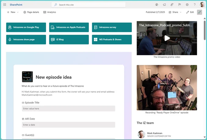 "Ten ways to make a SharePoint page work for you, after you publish it!" You've written, designed, and laid out the perfect page... now, achieve greater reach and impact. Learn about numerous built-in features that help you promote your communications and information throughout your organization - closer to where you colleagues work.