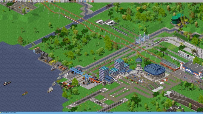 A transport hub including a port, an airport, a road station, a train station and a elevated train station.