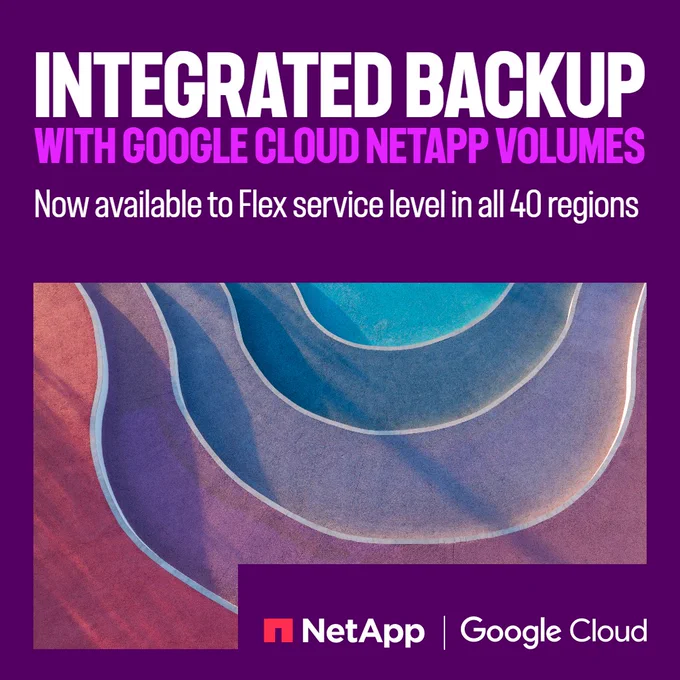 Introducing integrated backup for Google Cloud NetApp Volumes Flex service level