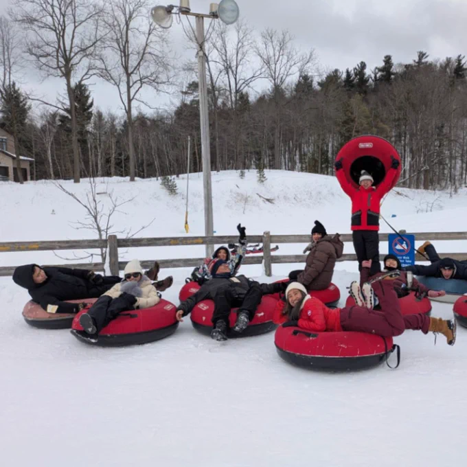 GCSAN at Snow Tubing Event