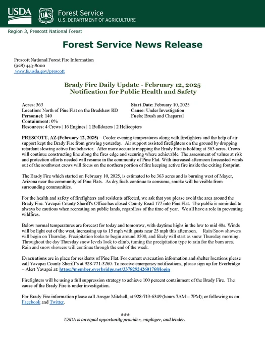 Image of news release.