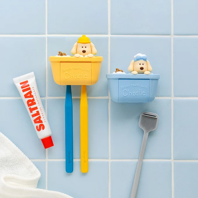 “Brunch Brother Charlie Toothbrush Holder” will make your bathroom look cuter AND cleaner! 🐶

This adorable little helper keeps your brushes clean, dry, and looking oh-so-cute! Choose from Charlie Bubble (bathtub scene) or Charlie Flower (garden theme) to match your style. 🛁🌸

Compact, easy to install, and super hygienic – what's not to love? 😍