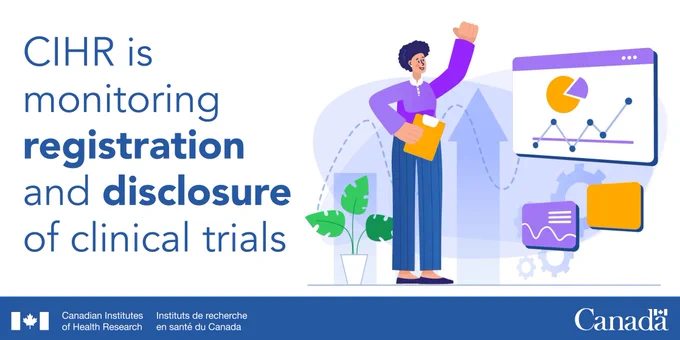 CIHR is monitoring registration and disclosure of clinical trials.