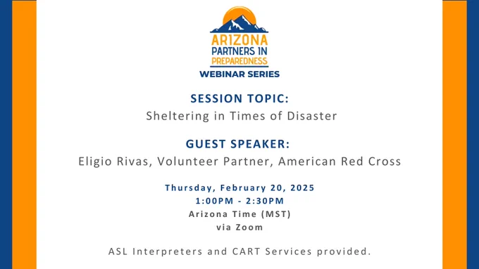 Webinar flyer with information from the post
