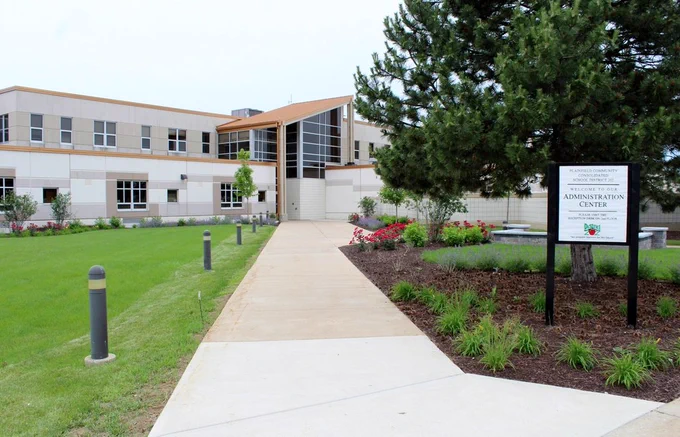 front of Administration Center building