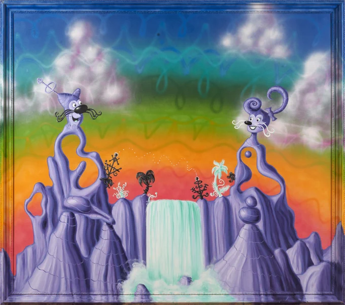 Image: Kenny Scharf, Agua Pollination (1983). Mats Sexton.©KennyScharf