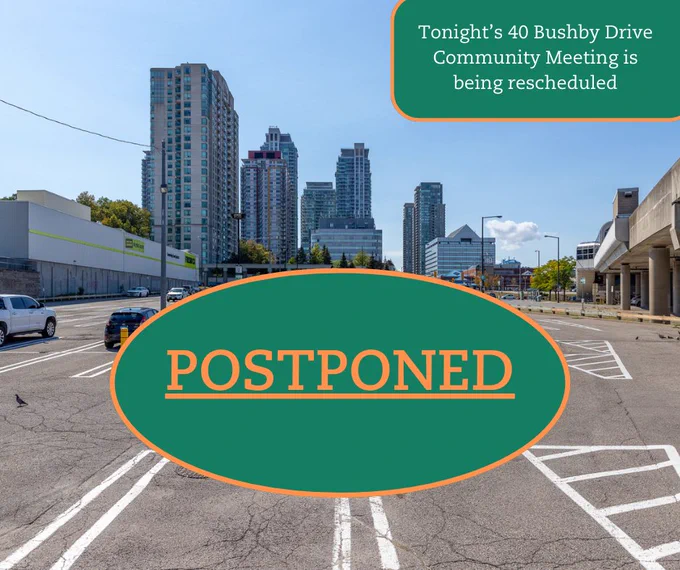 Community Meeting Postponed