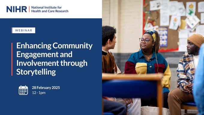 Webinar - Enhancing Community Engagement and Involvement through Storytelling
28 February 2025, 12-1pm