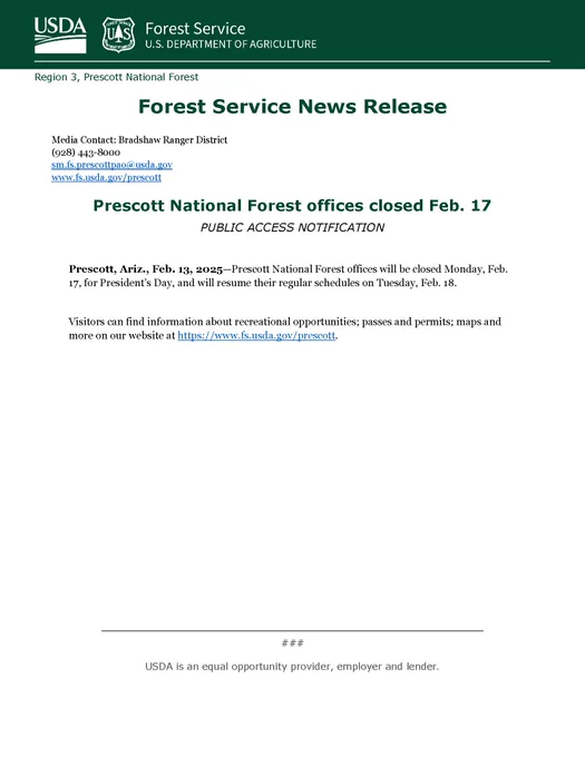 Image of news release.