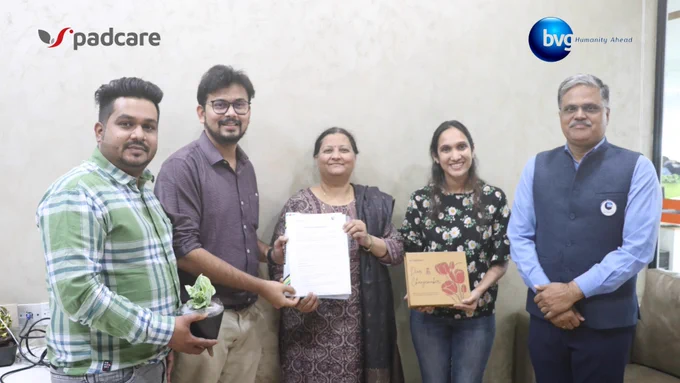 With BVG’s extensive reach and expertise in integrated services & waste management and our sustainable menstrual hygiene management solutions, we’re ensuring hygiene, dignity, and a cleaner planet.🌍

The MoU was signed in the presence of Vaishali Gaikwad Madam, Head of Corporate Affairs at BVG India Limited, who emphasized the importance of open conversations around menstrual hygiene and responsible waste management.

Ajinkya Dhariya, our Founder and CEO, emphasized that this collaboration is not only about scaling impact but also about creating a sustainable, accessible, and stigma-free future for menstrual hygiene.